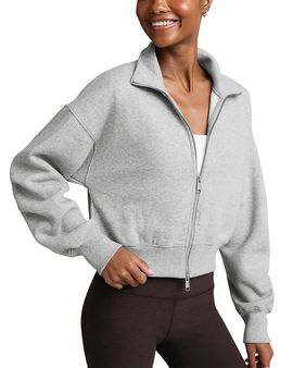 Beyond Yoga Beyond Yoga Two Way Zip Cropped Jacket