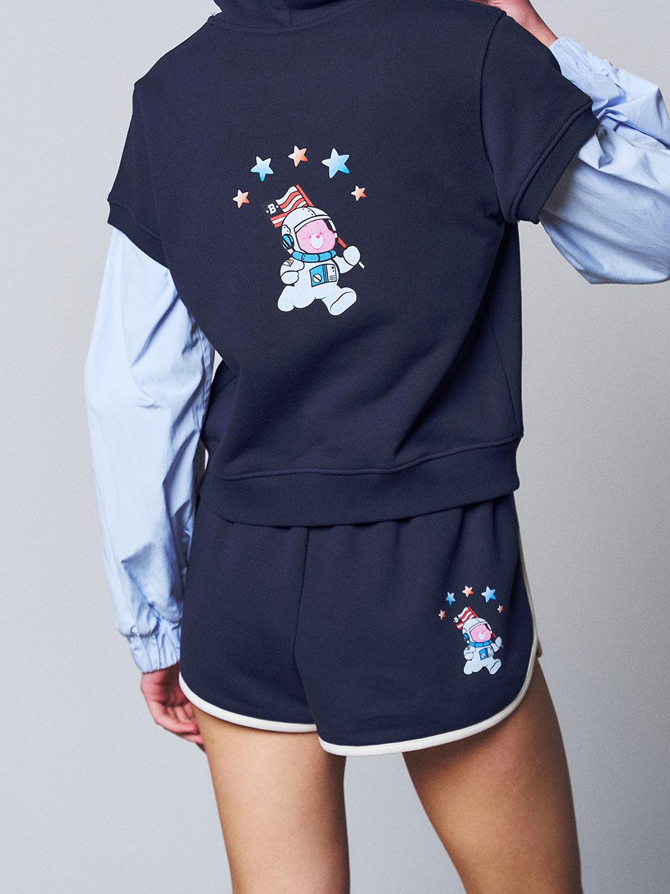 beyondcloset New Apollo Care Bear Training Short Pants_Navy