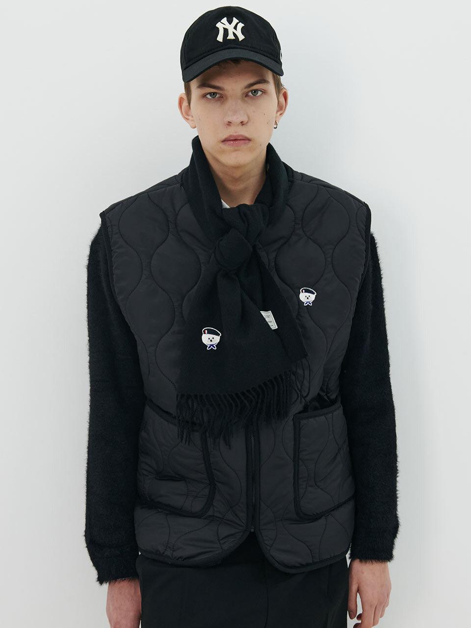 beyondcloset New Parisien Wappen Basic muffler black