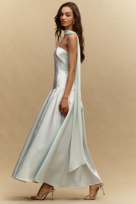 sachin and babi light blue dress Bhldn Strapless Evening Dresses