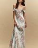 BHLDN Aria Ruffle Maxi Slip Dress - 1