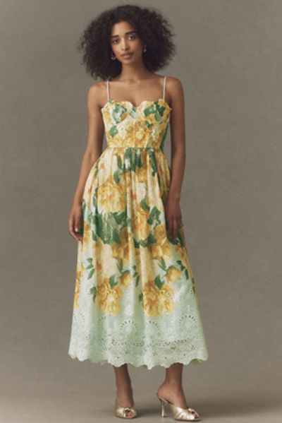 BHLDN Blooming Bustier Maxi Dress
