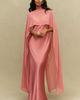 BHLDN Brigid Chiffon Cape Maxi Dress - 1