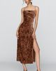 BHLDN Burnout Velvet Slip Maxi Dress - 1