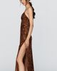 BHLDN Burnout Velvet Slip Maxi Dress - 4