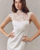BHLDN Cap-Sleeve Lace Stretch Satin Maxi Dress - 2
