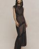 BHLDN Cap-Sleeve Satin Maxi Dress - 1