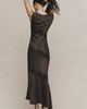 BHLDN Cap-Sleeve Satin Maxi Dress - 3