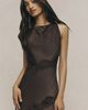 BHLDN Cap-Sleeve Satin Maxi Dress - 4