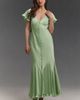 BHLDN Caped Satin Maxi Dress - 1