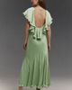 BHLDN Caped Satin Maxi Dress - 4