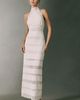 BHLDN Crepe and Lace Halter Maxi Dress - 1