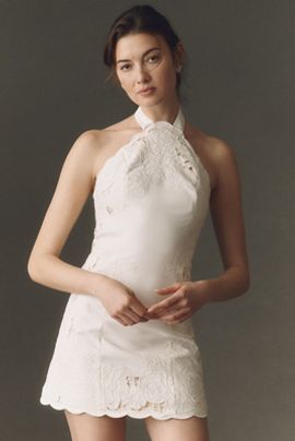 BHLDN Cutwork Mini Dress