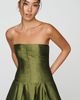 BHLDN Drop-Waist Satin Midi Dress - 2