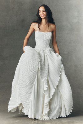 BHLDN - Eleonara Strapless Fit & Flare Wedding Gown