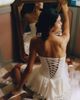BHLDN Eleonora Strapless Pleated Fit & Flare Mini Dress - 6