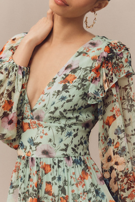 allegra linen mini dress in natural sndys Allegra Linen Mini Dress by SNDYS main image 1