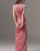BHLDN Francesca High-Neck Stretch Velvet Maxi Dress - 2