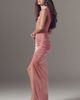 BHLDN Francesca High-Neck Stretch Velvet Maxi Dress - 4