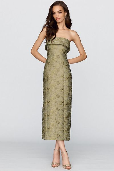 BHLDN Jacquard Maxi Dress