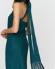 BHLDN Jacquard Satin Fringe Scarf Maxi Dress - 3