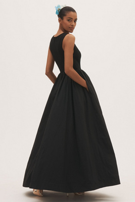bhldn scoop-neck fit & flare satin midi dress Evelyn Satin Cowl Neck Midi Dress main image 0