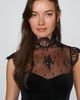 BHLDN Lace High-Neck Velvet Maxi Dress - 3