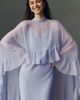 BHLDN Leigh Chiffon Slip Maxi Dress With Ruffle Cape - 3