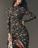 BHLDN Long-Sleeve Panel Mesh Maxi Dress - 1