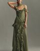 BHLDN Lottie Ruffled Chiffon Gown - 1