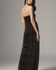 BHLDN Luella Strapless Side-Slit Stretch Velvet Maxi Dress - 3