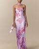 BHLDN Nesta Strapless Scarf Satin Slip Dress - 1