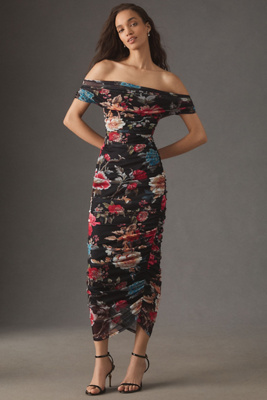 champagne long sleeve maxi dress Baltic Born Womens Meghan Velvet Wrap Maxi Dress | Champagne