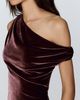 BHLDN Off Shoulder Velvet Maxi Dress - 4