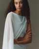 BHLDN One-Shoulder Cape Mini Dress - 2