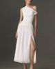 BHLDN One-Shoulder Satin Maxi Dress - 1