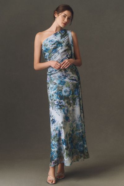 BHLDN One-Shoulder Scarf Maxi Dress