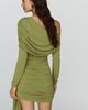 BHLDN One Shoulder Ruched Mini Dress - 2