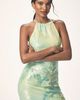 BHLDN Paulina Halter Printed Sequin Midi Dress - 3