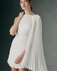 BHLDN Pleated Shoulder Mini Dress - 1