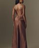 BHLDN Renae Chiffon Satin Halter-Neck Gown - 2