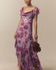BHLDN Ruffle Chiffon Maxi Dress - 1