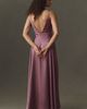 BHLDN Satin Bias-Cut V-Neck Maxi Dress - 3