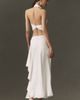 BHLDN Satin Cowl-Neck Top and Midi Skirt Set - 2