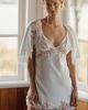BHLDN Satin Lace Slip & Cape Set - 1