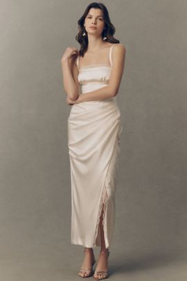 bhldn strapless drop-waist fit & flare jacquard maxi dress Adult Kaia Drop Waist Dress & Bodysuit – Petite Stitchery