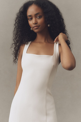 bhldn sleeveless square neck corset maxi dress BHLDN Gabby Sleeveless Square-Neck Corset Maxi Dress