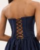 BHLDN Strapless Basque-Waist A-Line Midi Dress - 4
