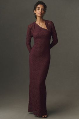 BHLDN Stretch Lace Bolero Maxi Dress