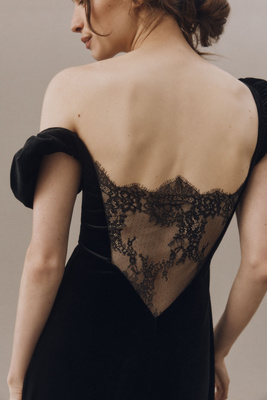 chinese dress ladies Black Velvet Sweetheart Dress main image 0